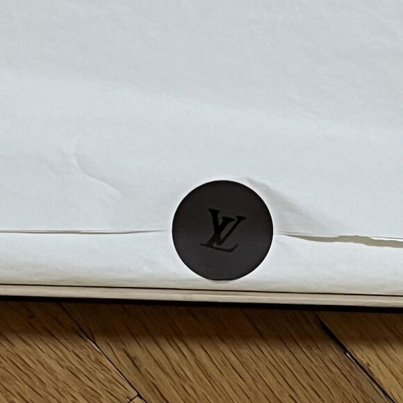 Louis Vuitton Gift Boxes Set Of 2 Brown Logo Rigid Tray Box Packaging Storage - Picture 6 of 9